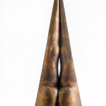 Escultura titulada "" Spitz"" por Romuald Wisniewski, Obra de arte original, Metales