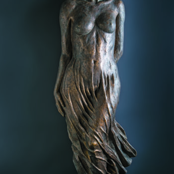 Skulptur mit dem Titel "akt kobiecy" von Romuald Wisniewski, Original-Kunstwerk, Metalle
