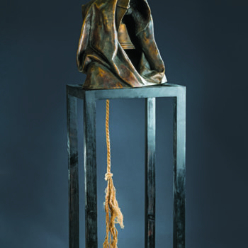 Sculptuur getiteld "MNICH" door Romuald Wisniewski, Origineel Kunstwerk, Metalen