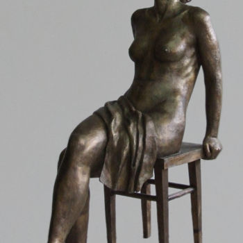 Sculpture intitulée ""Selena"" par Romuald Wisniewski, Œuvre d'art originale, Métaux