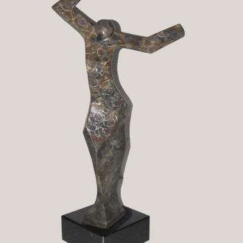 Скульптура под названием "dancing" - Romuald Wisniewski, Подлинное произведение искусства, Металлы