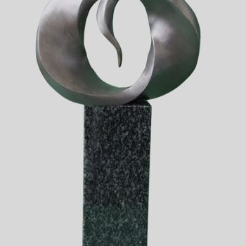 Sculpture titled "abstrakcja-5-1.jpg" by Romuald Wisniewski, Original Artwork, Metals