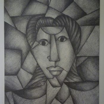 图画 标题为“Retrato de una seño…” 由Romuald Canas Chico, 原创艺术品