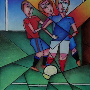 제목이 "World cup 2018"인 그림 Romuald Canas Chico로, 원작, 잉크