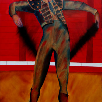 Peinture intitulée "El taureador" par Romuald Canas Chico, Œuvre d'art originale, Huile