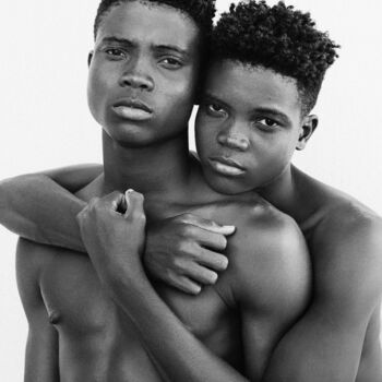 Photographie intitulée "Brothers, South Afr…" par Romy Maxime, Œuvre d'art originale, Photographie numérique