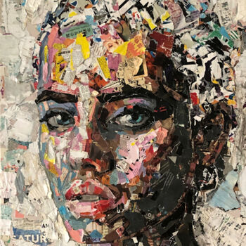 Painting titled "Innocence" by Ron Van Dam, Original Artwork, Collages