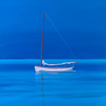 Pintura titulada "Calm anchorage" por Ronald Egan, Obra de arte original