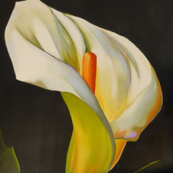 Painting titled "Cala lily" by Ronald Egan, Original Artwork