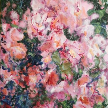 Peinture intitulée "Magnolias de la Voi…" par Ronald Houriez, Œuvre d'art originale, Huile
