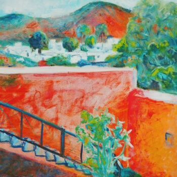 Pintura intitulada "Lanzarote" por Ronald Houriez, Obras de arte originais, Óleo