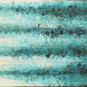 Painting titled "Stream Boiling Bubb…" by Ronald Hunter, Original Artwork, Acrylic Mounted on Wood Stretcher frame
