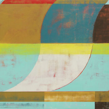Painting titled "Circle in Circle Tu…" by Ronald Hunter, Original Artwork, Acrylic Mounted on Wood Stretcher frame