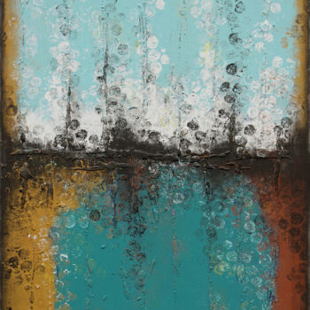 Painting titled "Boiling bubbels ori…" by Ronald Hunter, Original Artwork, Acrylic Mounted on Wood Stretcher frame