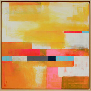 Painting titled "Untitled in Soft or…" by Ronald Hunter, Original Artwork, Acrylic Mounted on Wood Stretcher frame