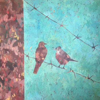Peinture intitulée ""Freedom has a pric…" par Ronald Wigman, Œuvre d'art originale