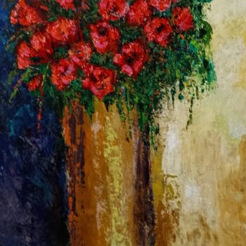 Painting titled "LE BOUQUET" by Ronaldo Cardoso - Mikyodd, Original Artwork, Acrylic Mounted on Wood Stretcher frame