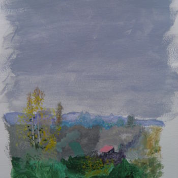 Pittura intitolato "La vallée" da Ronan Le Morvan, Opera d'arte originale, Acrilico