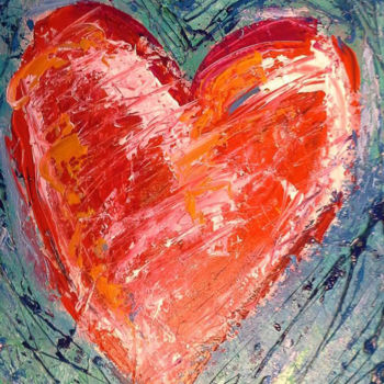 Painting titled "Take My Heart" by Ronda Richley, Original Artwork, Oil