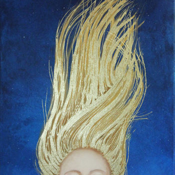 Картина под названием "Mistral" - Paule Bernard Roussel, Подлинное произведение искусства, Акрил Установлен на Деревянная ра…
