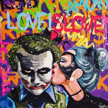 "LOVE IS LOVE" başlıklı Tablo Rondinelli Patrick (Whoisrick) tarafından, Orijinal sanat, Akrilik