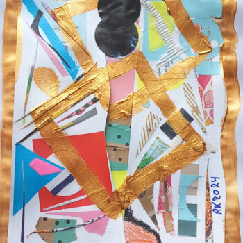 Collages titled "goldrush" by Ronnie Kolner, Original Artwork, Collages