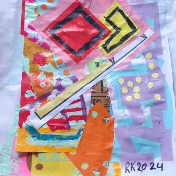 Collages titled "RK28" by Ronnie Kolner, Original Artwork, Collages