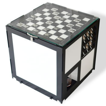 Design getiteld "Schach-Tisch" door Squareroon, Origineel Kunstwerk, Meubilair