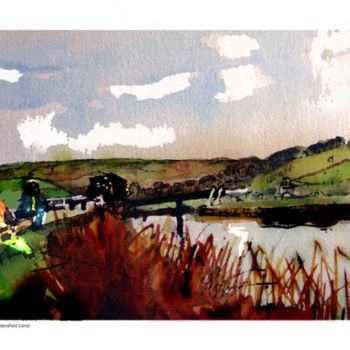 Painting titled "DIGGLE LOCK" by Ian H. Parry, Original Artwork