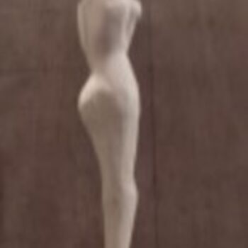 Sculpture intitulée "Mila" par Parhelio, Œuvre d'art originale, Bois