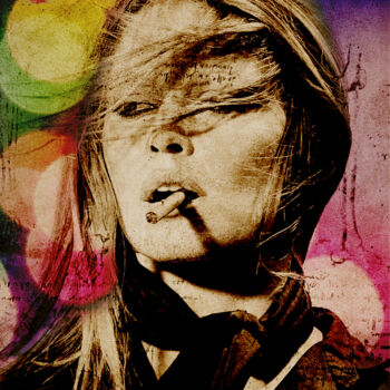 Digitale Kunst mit dem Titel "Brigitte Collage Po…" von Rosa Piazza, Original-Kunstwerk, Digitale Collage