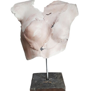 雕塑 标题为“Buste ciré” 由Rosa-Terra By Rosanna, 原创艺术品, 陶瓷