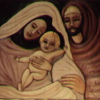 Pintura titulada "Natività" por Rosalba Buccoliero, Obra de arte original