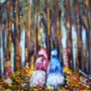 Pintura intitulada "nel bosco" por Rosalba Buccoliero, Obras de arte originais