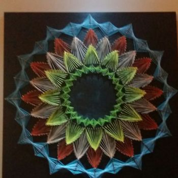 "Mandala del Girasole" başlıklı Artcraft R&G Intrecci Artistici tarafından, Orijinal sanat
