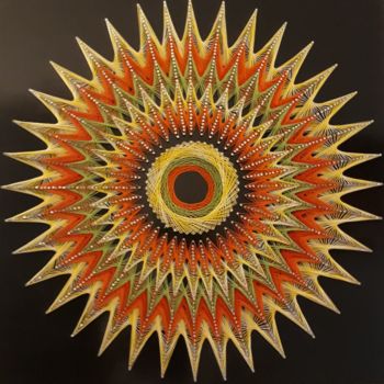 "Mandala del Sole" başlıklı Artcraft R&G Intrecci Artistici tarafından, Orijinal sanat