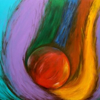 Pittura intitolato "Ovulo" da Rosaly Gripp Gobbo (Rosaly Gripp), Opera d'arte originale