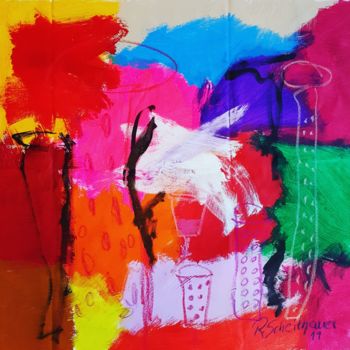 Pittura intitolato "Abstract 2019-2" da Rosangela Scheithauer, Opera d'arte originale