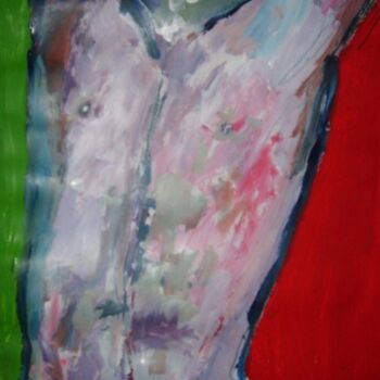 Painting titled "Man" by Rosangela Scheithauer, Original Artwork