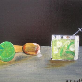 Painting titled "Caipirinha" by Rosangela Scheithauer, Original Artwork