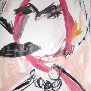 Painting titled "Lady in white" by Rosangela Scheithauer, Original Artwork