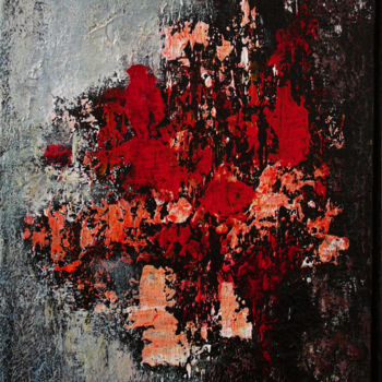 Pittura intitolato "Nero e Rosso" da Rosanna Tomasi, Opera d'arte originale