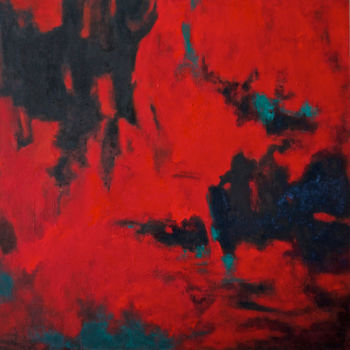Pintura intitulada "Rosso" por Rosanna Tomasi, Obras de arte originais