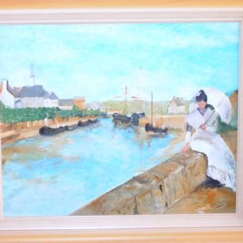 Painting titled "Rève au bord de l'e…" by Claeys, Original Artwork