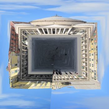 Digital Arts titled "Plebiscito in Piazza" by Coros, Original Artwork, Photo Montage