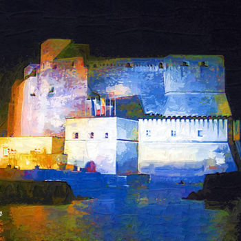 Arte digitale intitolato "castello" da Coros, Opera d'arte originale, Pittura digitale