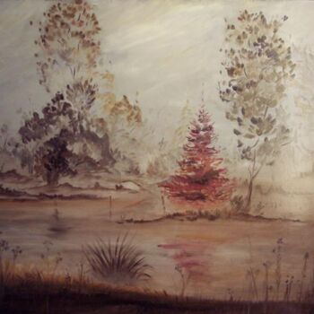 Malerei mit dem Titel "Amanece 3" von Rosario De Mattos, Original-Kunstwerk, Öl