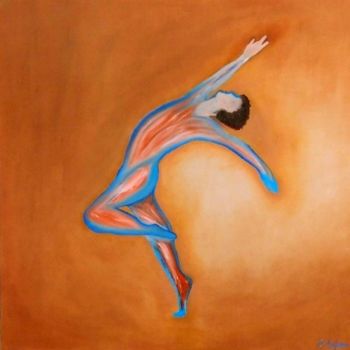 Painting titled "ballerino" by Rosario Aufiero, Original Artwork, Oil