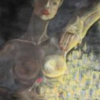Pittura intitolato "Il mistero delle ca…" da Rosario Tortorella, Opera d'arte originale