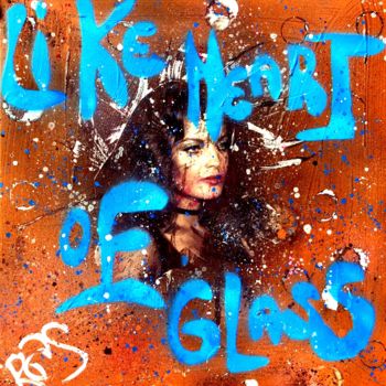 "LIKE HEART OF GLASS" başlıklı Tablo Rose-Agathe Steiner tarafından, Orijinal sanat, Akrilik